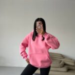 بليزر مع زمة وأزرار عند الخصر باللون البني (copy)