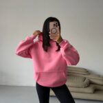 بليزر مع زمة وأزرار عند الخصر باللون البني (copy)