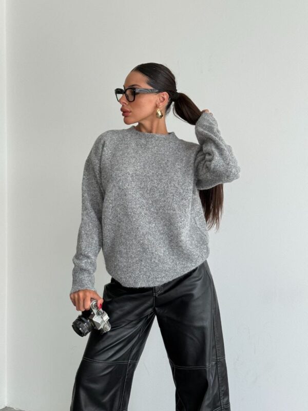 بليزر مع زمة وأزرار عند الخصر باللون البني (copy)