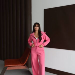 بليزر مع زمة وأزرار عند الخصر باللون البني (copy)