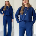 بليزر مع زمة وأزرار عند الخصر باللون البني (copy)