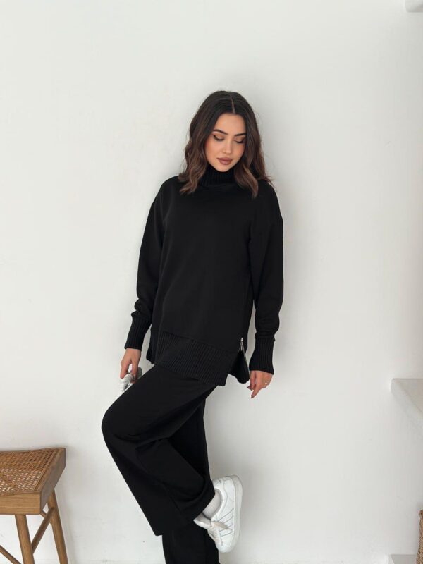 بليزر مع زمة وأزرار عند الخصر باللون البني (copy)