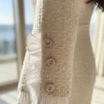 بليزر مع زمة وأزرار عند الخصر باللون البني (copy)