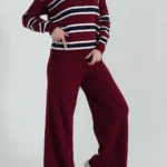 بليزر مع زمة وأزرار عند الخصر باللون البني (copy)