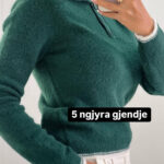 بليزر مع زمة وأزرار عند الخصر باللون البني (copy)