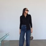 بنطلون قماش باللون البيج قصة زارا