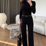 جينز أسود ستريت